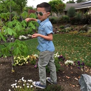 Boys denim button down